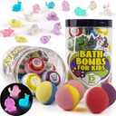 Bath Bombs for Kids with Surprise Inside, 15-Piece Surprise Bath Bombs for Kids, Jar Gift Set with Hidden Toys, Natural Organic Fizzies for Girls and Boys