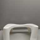 Squatty Potty Simple Curve Bathroom Toilet Stool 7" White