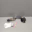 Round Hair Blow Dryer Brush - 1.2 Inch Ceramic Barrel Hair Dryer Brush for Short/Middle Hair, One Step Drying, Volumizing, Straightening and Styling, Negative Ionic Dryer Brush (Black-Golden, 1.2)