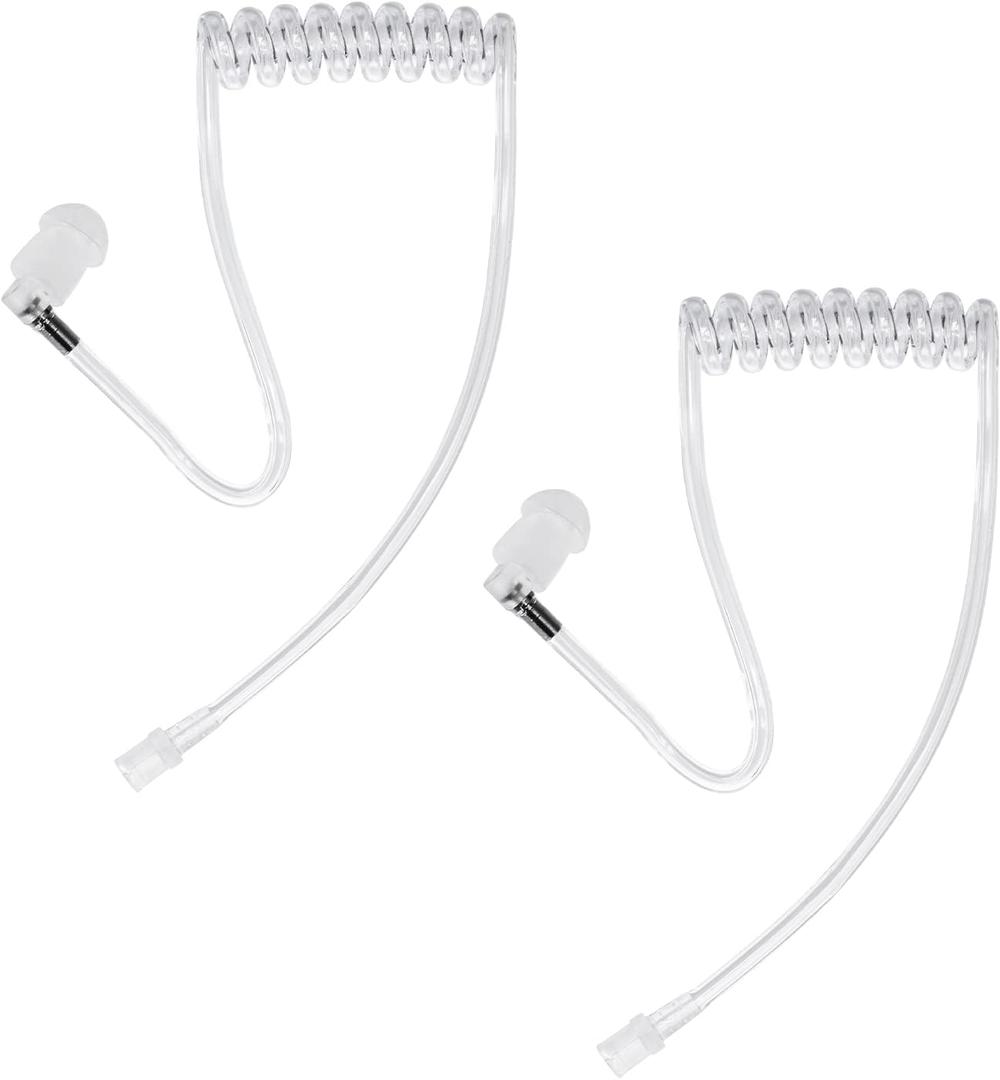 Replacement Acoustic Coil Tube for M0torola Kenwood Two Way Radio Walkie Talkie Earpiece (Pack of 2)