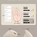 SABLUTE MAM3 Ergonomic Mouse, Rechargeable Wireless Vertical Mouse with 4 Adjustable DPI for Small/Medium Hands, Dual-Device Connectivity for Computer/PC/Laptop,Bluetooth Mouse for Window,Mac OS,Beige