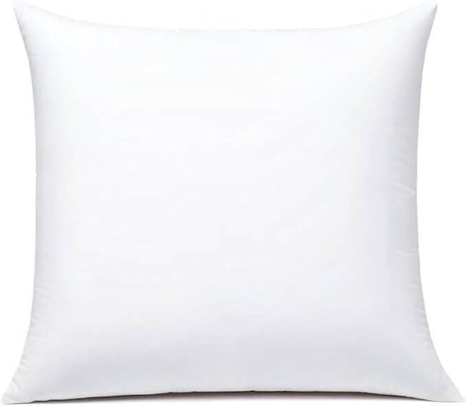 JIEITIVE Throw Pillow Inserts Hypoallergenic Premium Pillow Stuffer Square Form for Decorative Pillow Covers Cushion Set of 1-18 x 18 Inches
