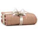 Simka Rose Waffle Baby Blanket Cotton Soft Breathable Swaddle for Nursery, Stroller & Crib Blanket - Receiving Blankets for Boys & Girls, Toddlers- Machine Washable (Clay)