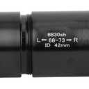 Alloy Thread BB30 Bike Bottom Bracket, BB Bottom Bracket, Screw-in Locking for 24/24mm Crankset 42mm Frame Shell (Black)