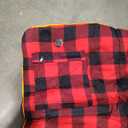 REDCAMP Heated Sleeping Bag Pad, Heated Sleeping Bag Liner, 5 Heating Zones, 3 Adjustable Heat Settings USB Heating Pad for Cold Weather Camping Backpacking or Hiking, Green/Red