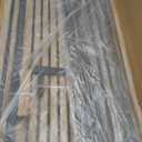 No Pawblems 55.1" Extra Tall Pet Gate for Cat/Dog, 29.9-44.4" Wide Auto Close Tall Cat Gate, NO Drilling Pressure Mounted for Doorways/Hallways, 1.37" Narrow Bar Spacing, Black