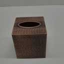 Monarch Abode Hand Hammered Tissue Box Cover Square, Antique Copper Tissue Holder for Bathroom, Square Metal Dresser Accessories for Home & Office, Decorative Tissue Box Holder, Antique Copper Finish