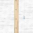 Farmhouse Style Wooden Kids Growth Chart Ruler for Boys and Girls (Rustic Brown - BMK)