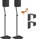 Speaker Stands Pair for Samsung HW-Q990F/Q990C/Q990D Rear Speaker Stand with Wall Mount - Height Adjustable Speaker Floor Stands for Q Series Samsung Speaker Stands Pair with Keyhole or Thread Hole
