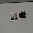 Shower Head Holder All Meta lHandheld Shower Wand Bracket Adhesive Shower Wall Mount Holder Brass Shower Spray Holder Black, Drill Free Glue Installation