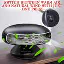 Car Heater 12V Dual Heat & Cool, 150W Portable Car Heater Fan with 360 Rotatable Base, Quick Defrosting & Demisting for Windshield, Universal for Truck/SUV/Car