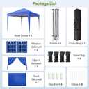 Driftalia 10x10 Pop Up Canopy Tent with Sidewalls, One-Push Instant Setup
4 Removable Sidewalls, UPF 50+ Fabric, Carry Bag Included for Parties, Market, Camping, Beach & Outdoor Events