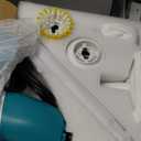 Steam Cleaner with Electric Spin Scrubber, 2-in-1 Pressurized Handheld Steam Cleaner with Detachable Long Handle, Continuous Steam, Chemical-Free Steamer for Cleaning Floor, Tile, Grout, Bathroom&Car