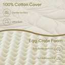 ZonLi Japanese Floor Mattress Futon Mattress Twin Size, 4" Thicken Roll Up Tatami Mat 100% Cotton Washable Cover, Portable & Foldable Floor Bed Mattress for Sleeping, Dormitory, Adult Kids, Khaki