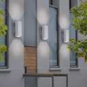 Cerdeco Aluminum Modern Outdoor Wall Light, Exterior Outdoor Wall Sconce Up Down Light Fixtures Matte White [ETL Listed]