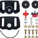 Snow Blower Rolling Skid Shoes 490-241-0038 Fits Most 2 and 3 Stage Snow Throwers with Plastic Wheels Mounting Hardware Primer Bulb Fuel Filter Kit