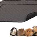 2 Pack Guinea Pig Cage Liners - Washable Guinea Pig Pee Pads, Waterproof Reusable & Anti Slip Guinea Pig Bedding Fast and Super Absorbent Pee Pad for Small Animals Rabbit Hamster Rat