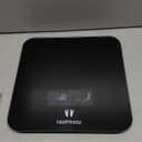 Digital Bathroom Scale for Body Weight: High-Precision 4-Sensor Accuracy, LED Display, 400lb/180kg Capacity, Safe Rounded Corners, Batteries Included