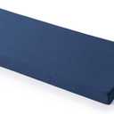 SK Studio Outdoor Bench Cushion Cover 48 x 18 x 3 inch, Waterproof UV Protection Patio Covers Replacement with Zipper for Swing Loveseat Furniture, 1 Pack, Cover Only, Navy Blue