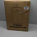 BestOffice | 13 Gallon Trash Can with Lid | Automatic Touchless Garbage Can | Odor Control | Modern Oval Design | Easy to Clean | Stainless Steel | Fits Any Kitchen, Bathroom, Office or Home