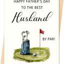 3 x IDU Funny Golf Fathers Day Card Gifts for Husband