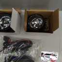 Bevinsee Front Fog Light Lamp Kit & Bulbs Compatible with Suzuki Grand Vitara 2006-2012 SX4 4Dr 2008-2012 Swift Pair Fog Light Assembly