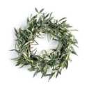 Olive Wreath 16'' Green Traditional Plastic