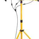 30000Lumen LED Work Lights with Stand - 3 Head Portable Work Light with IP65 Waterproof, Adjustable Stand, 16ft Cord for Construction Sites, Garage, Warehouse Lighting - Indoor Outdoor