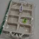 AOTASO 1 Pcs Mini Loaf Pans with Metal Reinforced Frame, Nonstick Small Silicone Bread Pans for Baking, 8 Cavity Tiny Meatloaf Pan (Cream)