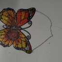 Butterfly Suncatcher Stained Glass, Butterfly Window Hanging Suncatcher Ornament, Insect Suncatcher for Grandma/Mom/Women (Colorful)