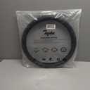 Microfiber Leather 16" Universal Fit Car Steering Wheel Cover, Elastic Nonslip Breathable and Odorless, Black