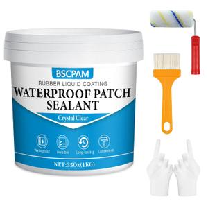 Transparent Waterproof Sealant Coating, Liquid Invisible Waterproof Agent, Adhesive Glue for Outdoor & Indoor, Impermeabilizante Transparente for Cracks and Leaks - 35Oz
