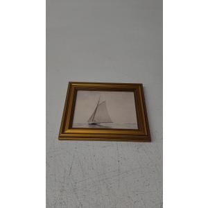 Gold Framed Vintage Wall Art for Living Room, Seaview Painting Prints Shelf Decor for Kitchen, Aesthetic Bedroom Wall Art, Christmas Gifts for Friends or Family (White Sailboat - 8"x10") Gold Framed Vintage Wall Art for Living Room, Seaview Painting Prints Shelf Decor for Kitchen, Aesthetic Bedroom Wall Art, Christmas Gifts for Friends or Family (White Sailboat - 8"x10")