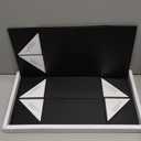 4 Pack 8x8x4 Inches Gift Boxes with Magnetic Closure Lids, Black Magnetic Box for Wedding, Groomsmen Bridesmaid Proposal, Birthdays, Mother's Day