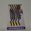 9PCS MINI Brass Brushes Set, Curved Handle Scratch Wire Toothbrush, Cleaning Welding Slag and Rust