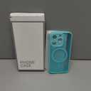 SPIDERCASE for iPhone 15 Pro Case, Magnetic Translucent Matte Case with 2PCS Tempered Glass Screen Protector Slim Phone Case for iPhone 15 Pro 6.1'', Blue Green