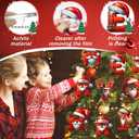 3 x 26 Letter Ornaments for Christmas Tree Decoration, Christmas Initial Ornament, Personalized Hanging Pendant Xmas Alphabet for DIY Craft Ornaments, Hanging Name Tags for Xmas Tree Decor (M)