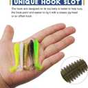 3 x MAFIMOEA50/40/30Pcs Paddle Tail Swim Baits Lures Fishing Soft Plastic Lure Kit for Bass Trout Walleye Crappie 5.5cm 6.5cm 7.5cm (YELLOW)