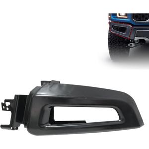 SecosAutoparts Passenger Bumper End Extension Trim Cover Front Right Side Compatible with Ford F150 Raptor 2017 2018 2019 2020 Replace# FO1005119, HL3Z17810B