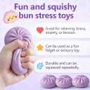 Dumpling Squishy, Anxiety Relief Squeeze Toy, Giant Squishy Dumpling Box,Fidget Toys Extra Large Adults Anxiety Relief Squeeze Toy for Adults Teens Birthday Gift