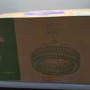 Crystal Ceiling Fans with Lights, 21" Fandelier Ceiling Fan with Light and Remote 6-Speed Wind, Dimmable LED, Chandelier Ceiling Fan for Bedroom Dining Room Living Room, 22 INCH