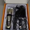 oneisall Dog Clipper Low Noise, Dog Grooming Kit with Rechargeable, Pet Shaver Cordless Electric Quiet Hair Clipper Set for Dogs Cats PetsGold