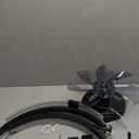 ZMISHIBO Low Profile Ceiling Fans with Lights and Remote, 20 Inch Flush Mount Ceiling Fan with Light, 3000K-6000K Dimmable Fandelier LED Fan Light, 6 Wind Speeds Black Ceiling Fans for Bedroom