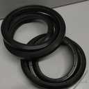 Wheelchair Rear Wheel Replacement Tire, 24 "X 1" Universal Flat-Free Polyurethane Tire,Equipped With Installation Tools, Wheelchair Accessories For All Brands(1 Pair) (Black)