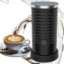 Milk Frother, Milk Frother and Steamer for Frothing and Heating Milk, 4 IN 1 Multifunction Milk Frother Electric for Hot & Cold Froth, Automatic off & Easy Cleaning, Black