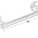 Towel Bar, 12-Inch Hand Towel Holder, Bathroom Accessories SUS304 Stainless Steel Towel Rack, Bath Hardware Brushed Nickel, Wall Mounted