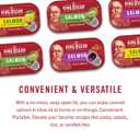 King Oscar Premium Salmon in Olive Oil, 4.05-Ounce Cans (Pack of 12, Packaging May Vary), Skinless & Boneless Salmon (EXP 02/10/31)