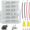964P3 61927 for Speed Queen Dryer Element, Replaces 964P3 61927 61195 D510329P, Fits Models ADE3SRGS173TW01 ADE3LRGS171TW01 ADE30RGS171TW01 ADE3SRGS175TW01, Dryer Heating Element Include Thermal Fuse