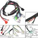 125cc Wiring Harness 110cc ATV Wiring Harness Kit for Chinese ATV Wiring Harness Compatible with GY6 Taotao Kazuma Baja 50cc 70cc 90cc 110cc 125cc 150cc ATV Go Kart Scooter Pit Bike Quad Moped