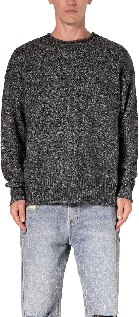 mnml Men's Mnml Men's Grain Sweater (Gray, S)